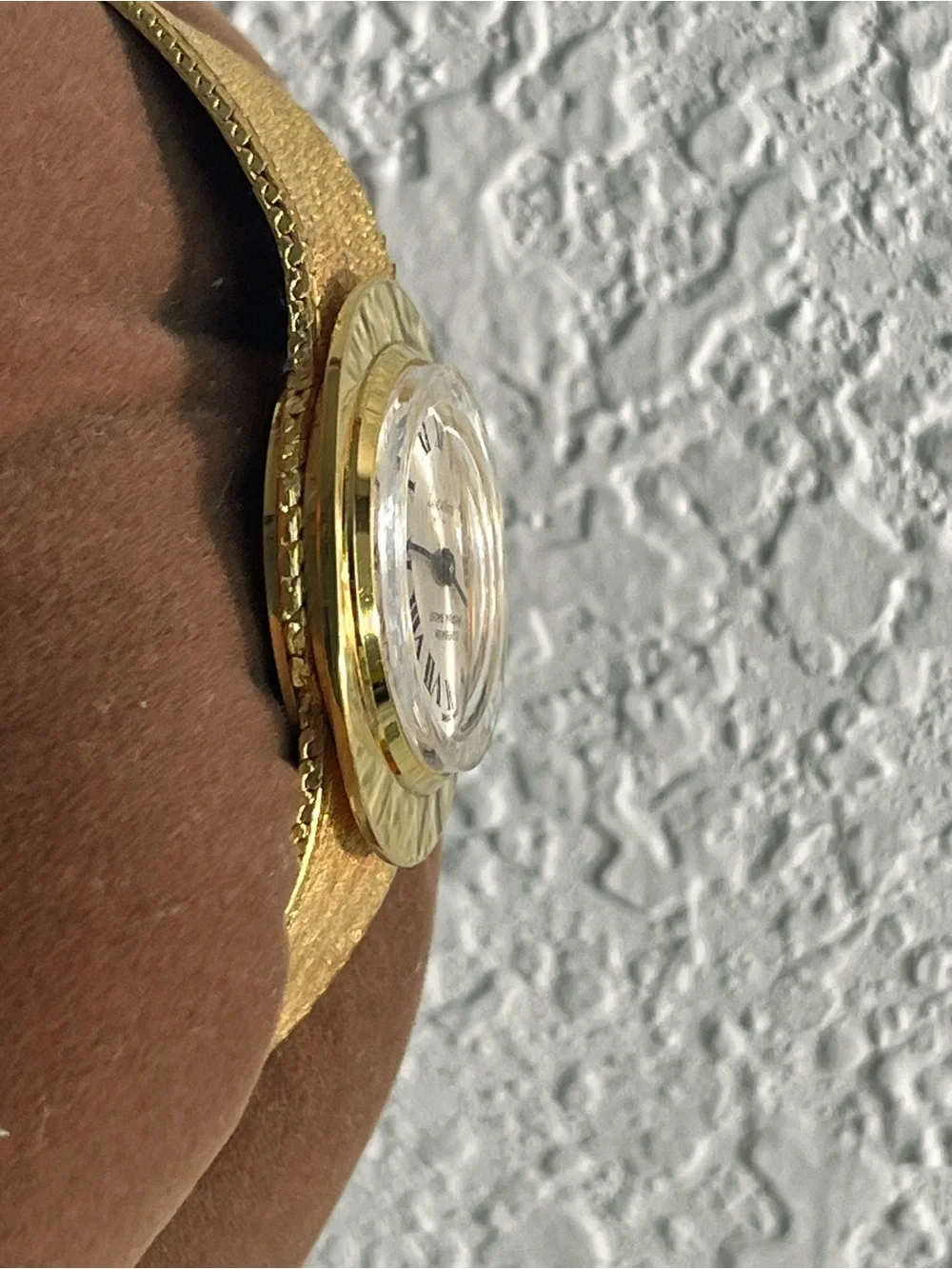 Ladies Lucerne 3 STARS Gold Bracelet Watch mechanical Swiss made.